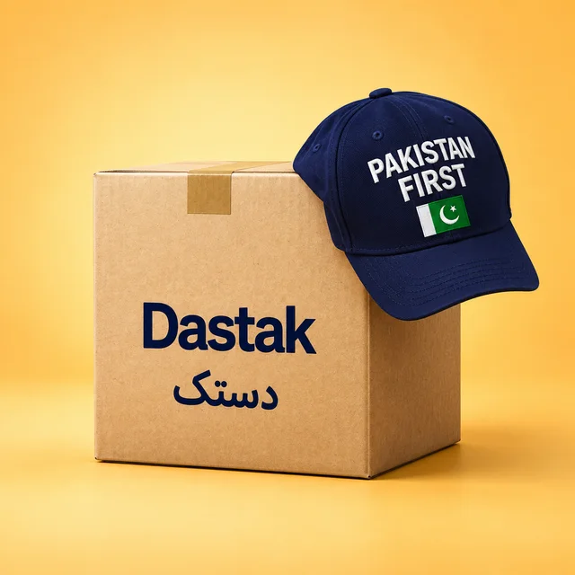 Dastak parcel and Pakistan cap